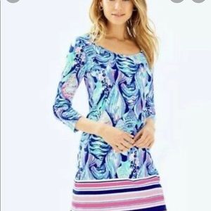 NWT Lilly Pulitzer size small Beacon dress. Twilight blue.